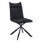 Monarch Specialties Dining Chair, Set Of 2, Side, Upholstered, Kitchen, Dining Room, Pu Leather Look, Metal, Black I 1215 - alternate 1